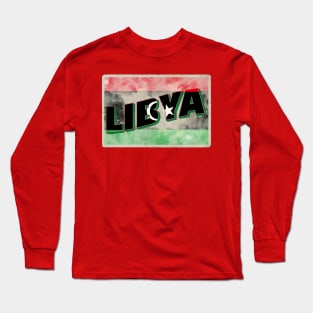 Libya Vintage style retro souvenir Long Sleeve T-Shirt